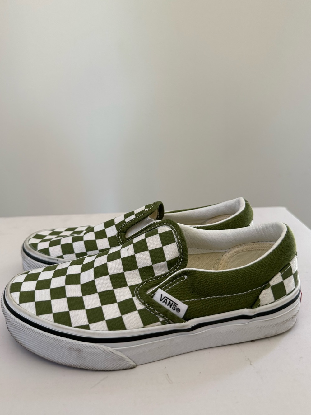 Vans Classic Slip-On Color: Pesto Boys Size: 13 New #Lux-K-SH